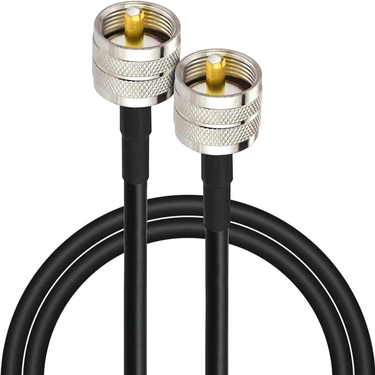 Solidchoice - UHF Verlengkabel 2m met PL-259 Stekkers