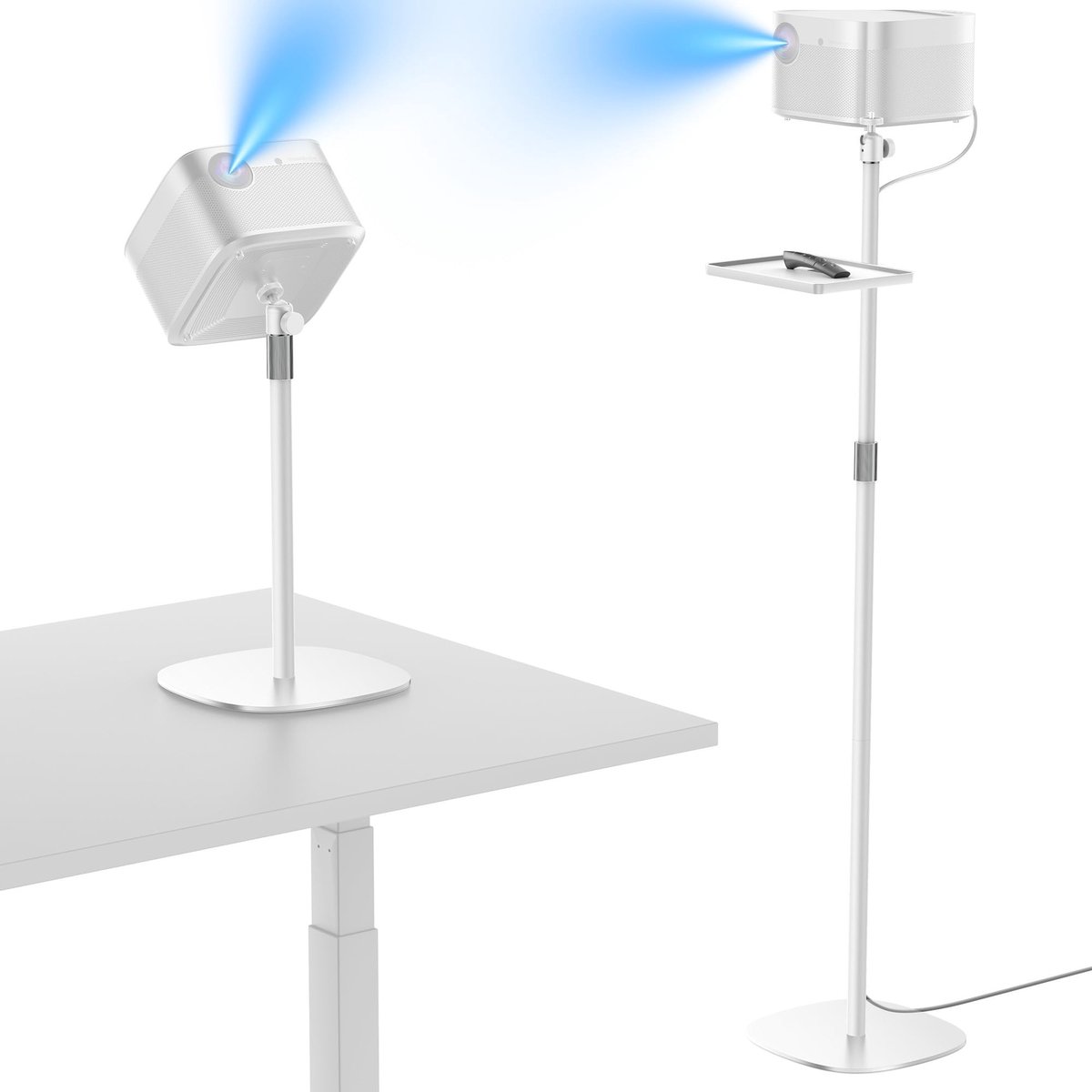 Solidchoice - Projectorstand Vloermontage Wit