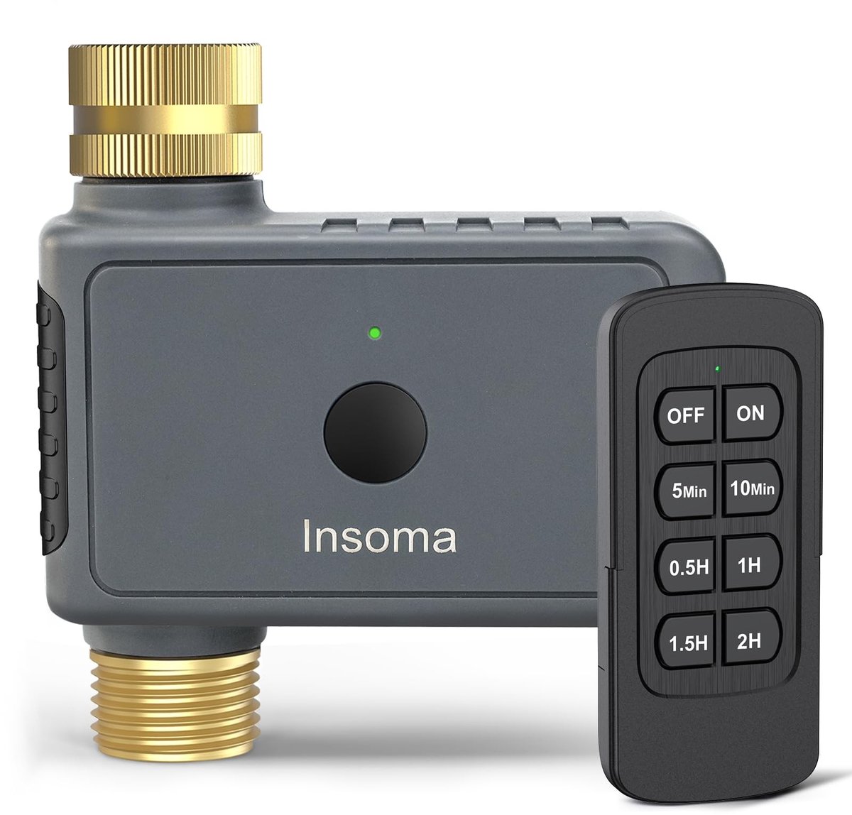 Solidchoice - Afstandsbediening Water Timer met Messing Inlaat voor Tuin