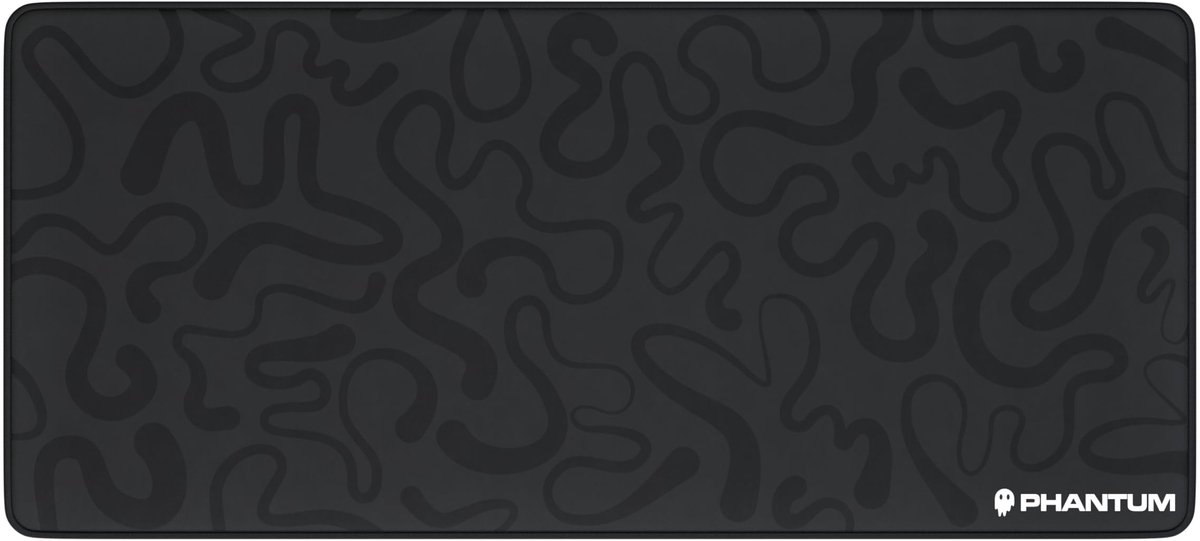 Solidchoice - XXL Gaming Muismat met Hydrofobe Microvezel en Antislip Basis (Donker)