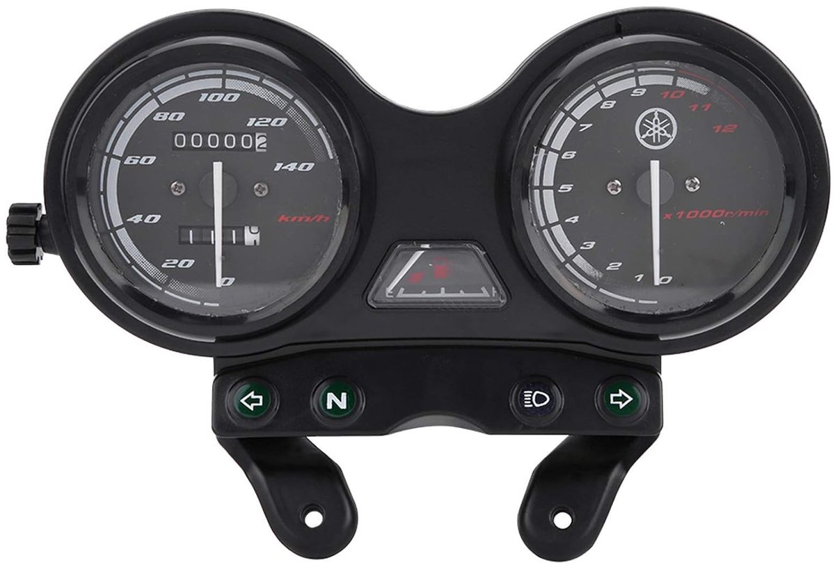 Dual Odometer Gauge voor Motorfiets met LCD Scherm, 12000RPM en Brandstofmeter voor YBR 125 DC 12V