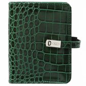 1311-09 hervulbare Pocket Ringband Organizer Croco Bos Groen 1 week per 2 paginas 2026-2027-2028