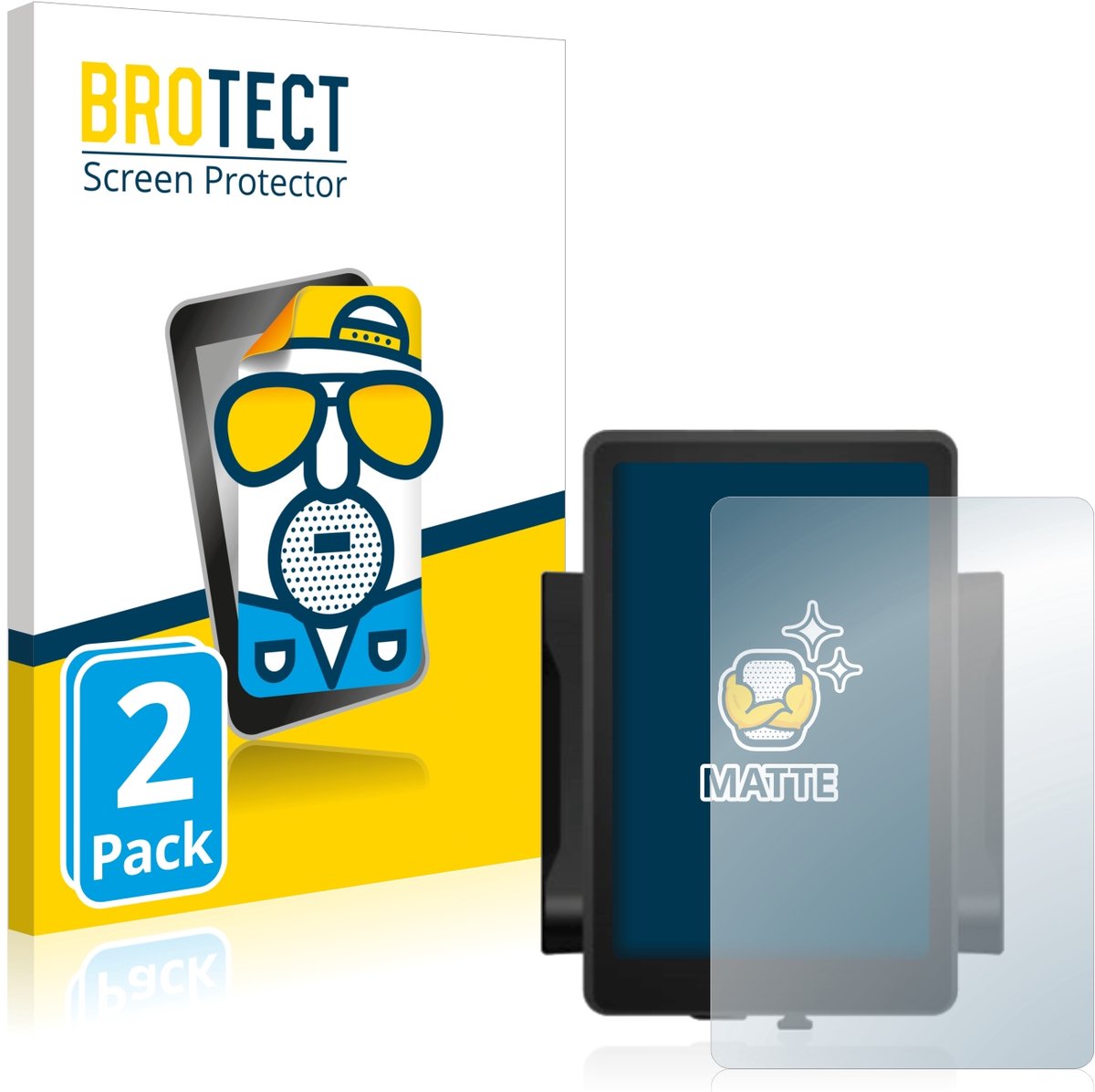 BROTECT - Screenprotector voor Bafang 860c - Folie Beschermfolie matte 2 Stuks