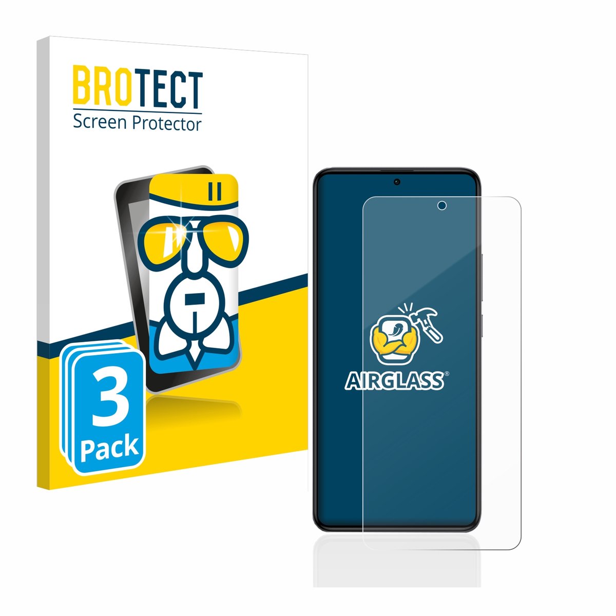 Screenprotector 3 Stuks voor Xiaomi Poco F5 Pro Beschermglas transparant