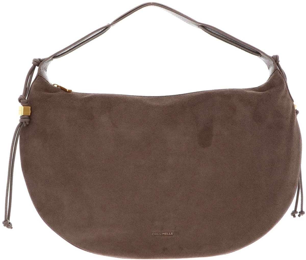 COCCINELLE Leren schoudertas Thess Handbag Suede Le. / Grained Le. Warm Ta / Warm Ta Taupe