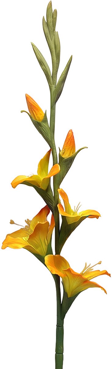 Clayre & Eef Kunstbloem Oranje Kunststof