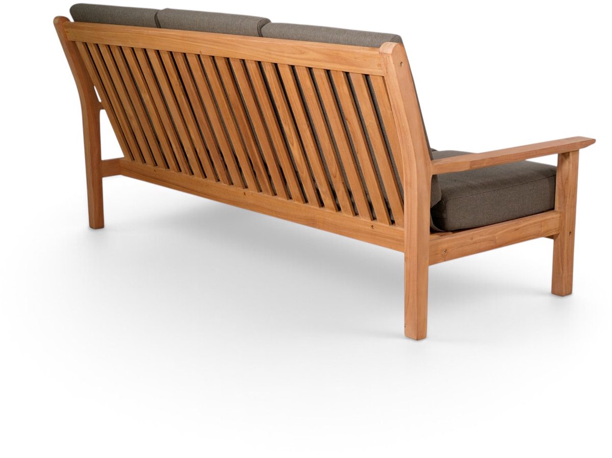 Lesli Living Loungebank Teak 180 cm incl. Kussen