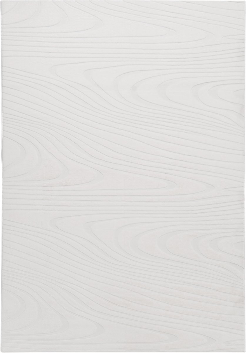 ONTAKE - Vloerkleed - Off-white - 160 x 230 cm - Kunstbont