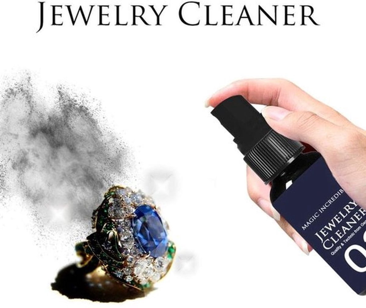 Sieradenreiniger Plantenextractformule - Zilveren/Gouden Sieraden - Ultrasoon Reiniging - Vloeistof 30ML - Veilig en Niet Giftig - Gemakkelijk te Spoelen - Sieradenpoetsmiddel