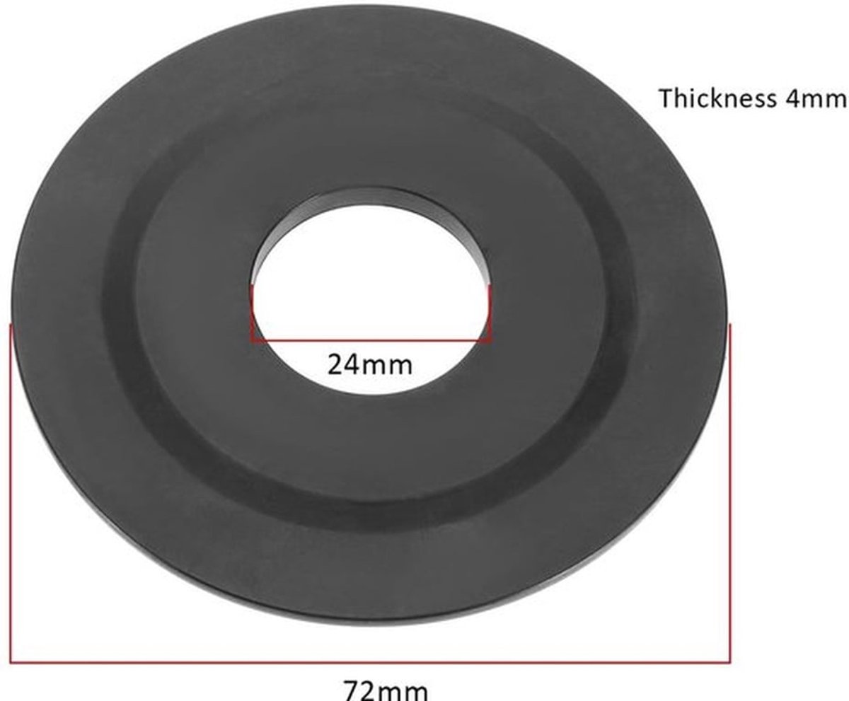 Spoelventieldichting 2 Stuks - Rubber Afdichting - Binnendiameter 24mm - Buitendiameter 72mm - Dikte 4mm - Compatibel met Siamp Skipper 45 - Toiletafdichting