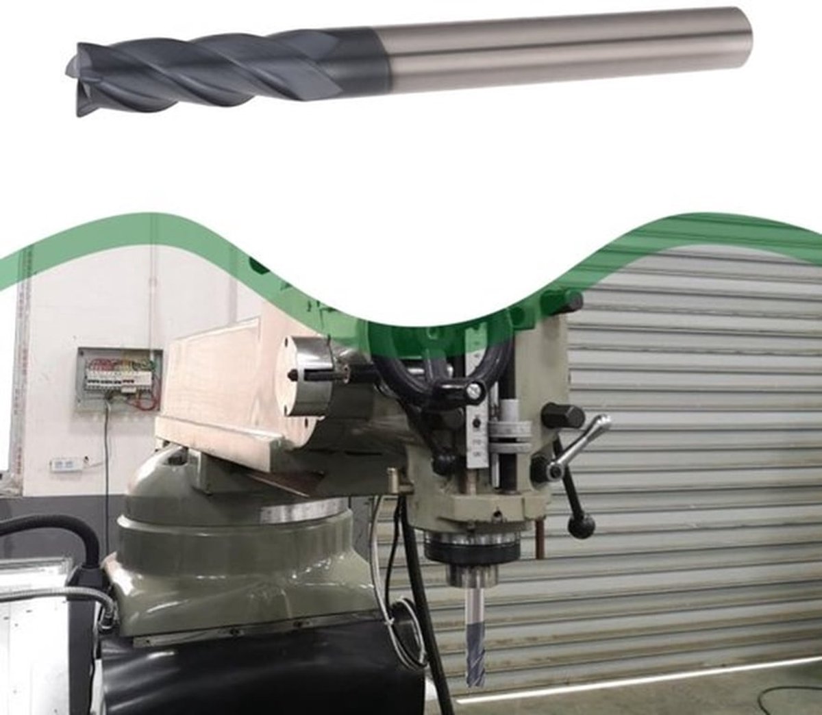 Frezen 3/16 Inch Schachtdiameter - CNC Precisie Snijgereedschap - Metaal Snijden - 4-Kanten Ontwerp - Efficiënte Snijprestaties - Anti-Vibratie Optimalisatie - Snijbit