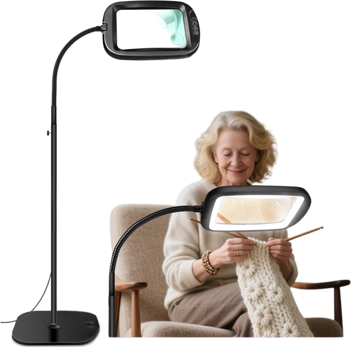 Zavio® Loeplamp met Standaard - Lamp met Led Verlichting 6472100009087