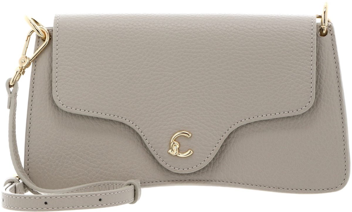 COCCINELLE Leren schoudertas clutch C-Me Hi-Tech Crossbody Bag Eucalipto groengrijs