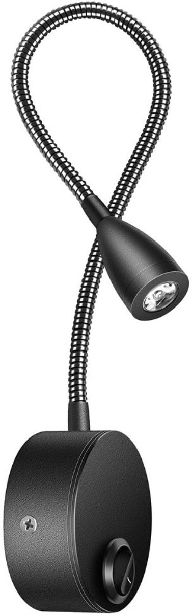 Zavio® Bedlampjes Hoofdbord - Leeslampjes met Meerdere Standen - Bedlamp Slaapkamer Volwassenen - Zwart