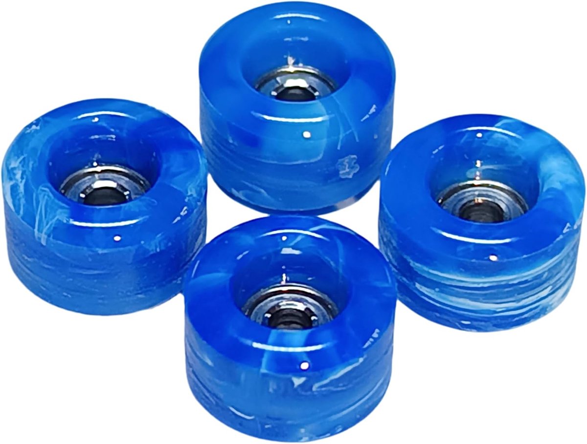 Fingerboard Wielen Skateboard Onderdelen Trick Uitvoeren Urethaan Swirl Design 60D Hardheid