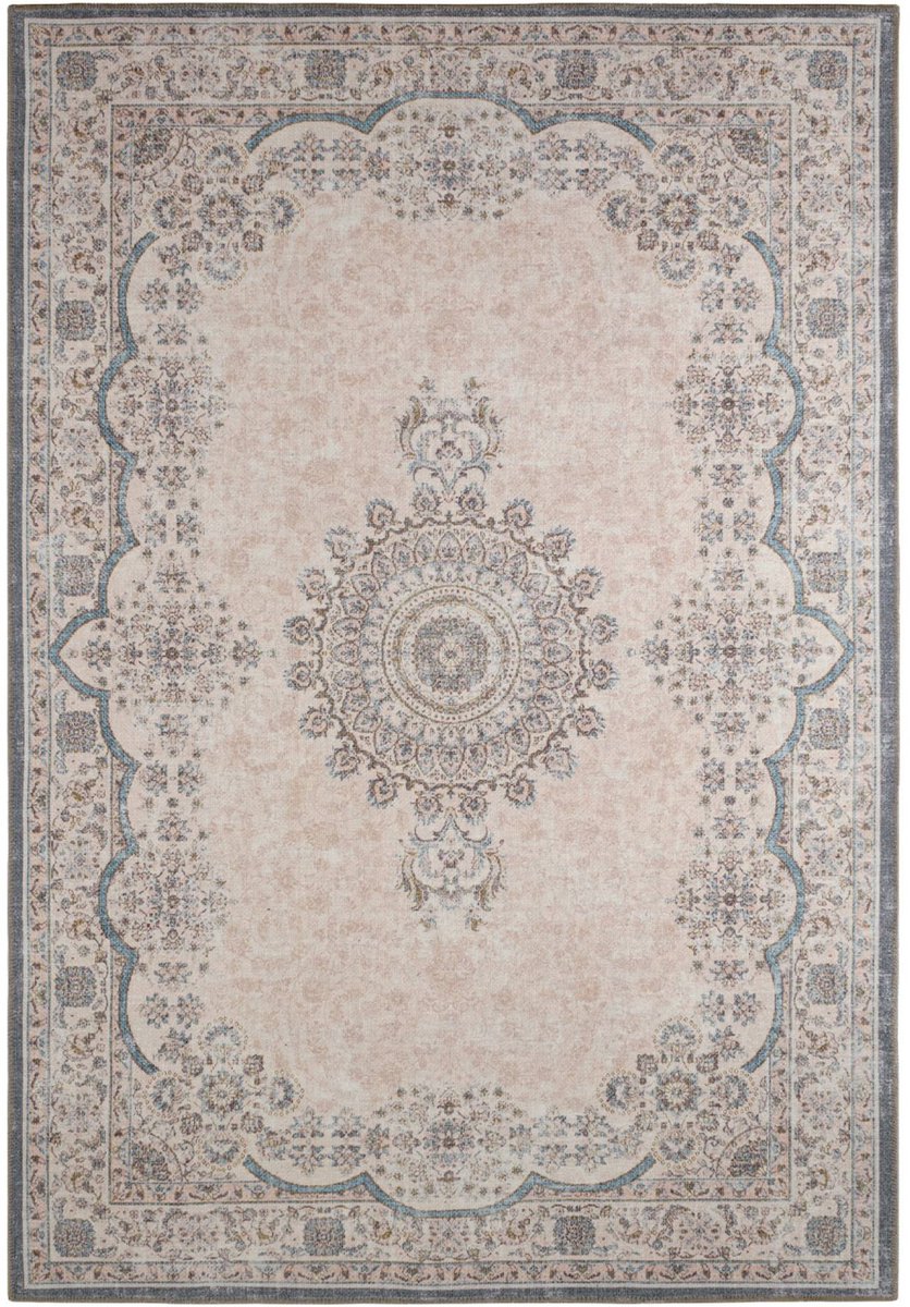 sweeek - Barok binnenkleed met roze, rood en blauw motief - melgy