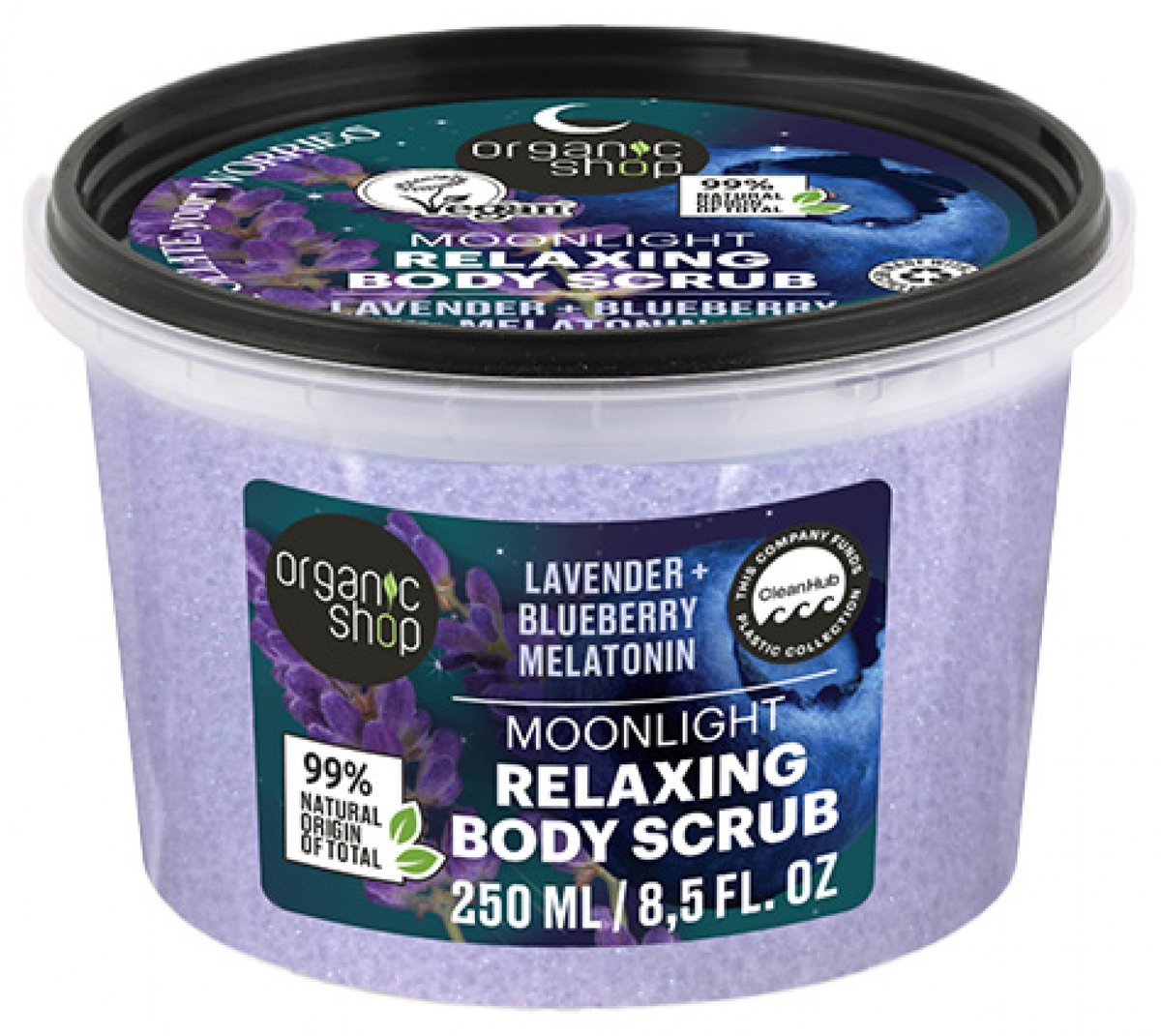 Organic Shop Body Scrub Ontspannende Lichaamsscrub Lavendel 250 ml