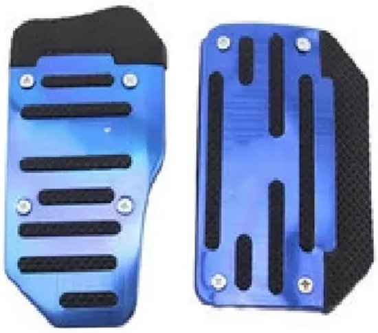 Pedaalhoezen Set - Antislip Covers - Verbeterde Grip - Universele Pasvorm - Automatisch Handmatig - Blauw — afbeelding 2
