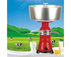 Elektrische Melkseparator - Room Scheider - Zuivel Verwerken - Hoge Capaciteit - 12 Liter Kom - Zilverkleurig