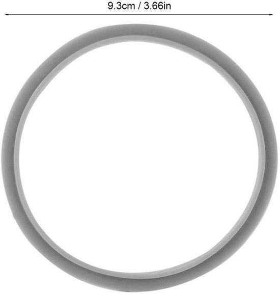 Vervangingsset Afdichtringen - Rubberen Pakkingen - Perfecte Montage - Wit - Siliconenmaterialen - Geschikt voor Nutri Juicer 900W - 2 Stuks — afbeelding 5