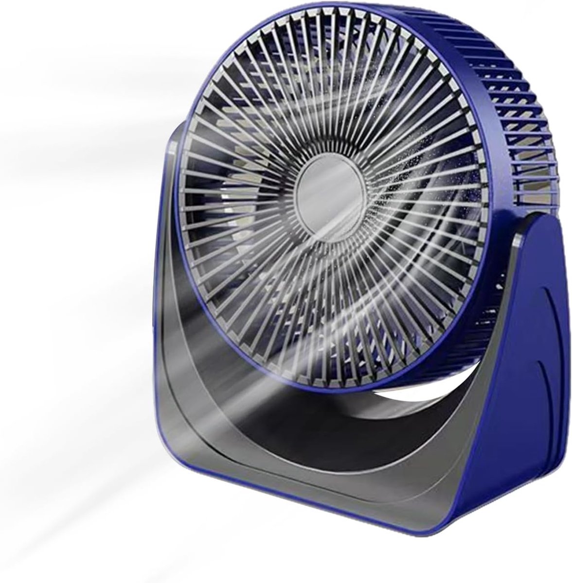 Kleine Ventilator - Bureau Ventilator - Persoonlijke Koeling - Fluisterstil Ontwerp - 20 cm Hoogte - Blauw