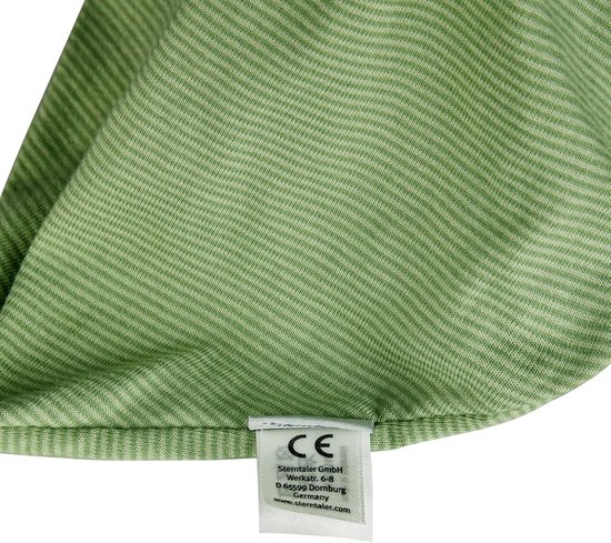 Knuffeldoek Dino - Speendoekje Baby - Troosten en Spelen - Met Bijtring - 11 x 24 cm - Groen — afbeelding 2