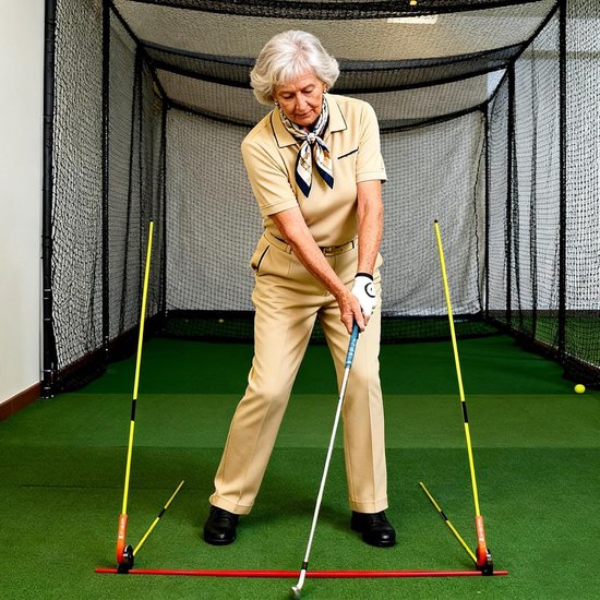 Golf Alignment Hulp - Swing Trainer - Golf Oefening - Hoek Verstelbaar - 118 cm Lang - Type A van GOLF — afbeelding 4