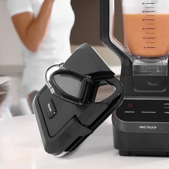 Dailygoods - Blenderdeksel voor Ninja Pitcher Blender 72 oz, Vervangende vergrendelde deksel compatibel met BL610 BN750 BN751 BN801 BL710 CO650B DB751A voor pitchers met verlengde randen van Dailygoods — afbeelding 3