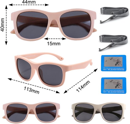JHUBERS- Zonnebrillen voor Kinderen - Gepolariseerde Zonnebril - UV400-bescherming - Flexibel en Robuust - Verstelbare Brillenband - Lichtgewicht Frame van Jhubers — afbeelding 4