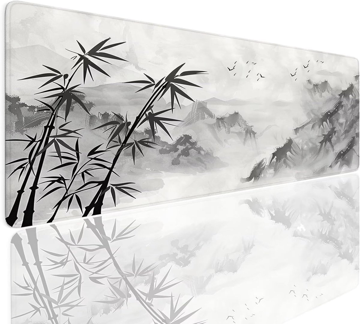Grote muismat - Bureauonderlegger - Comfortabel werken - Waterproof en slipvast - 140x60 cm - Bamboekleurig