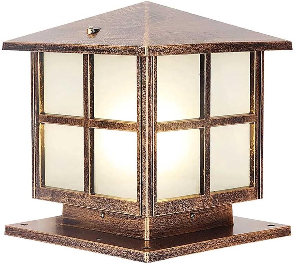 Buitenlamp - Terraslamp Tuinlamp - Oprit Verlichten - Weerbestendig IP54 - 20cm - Brons
