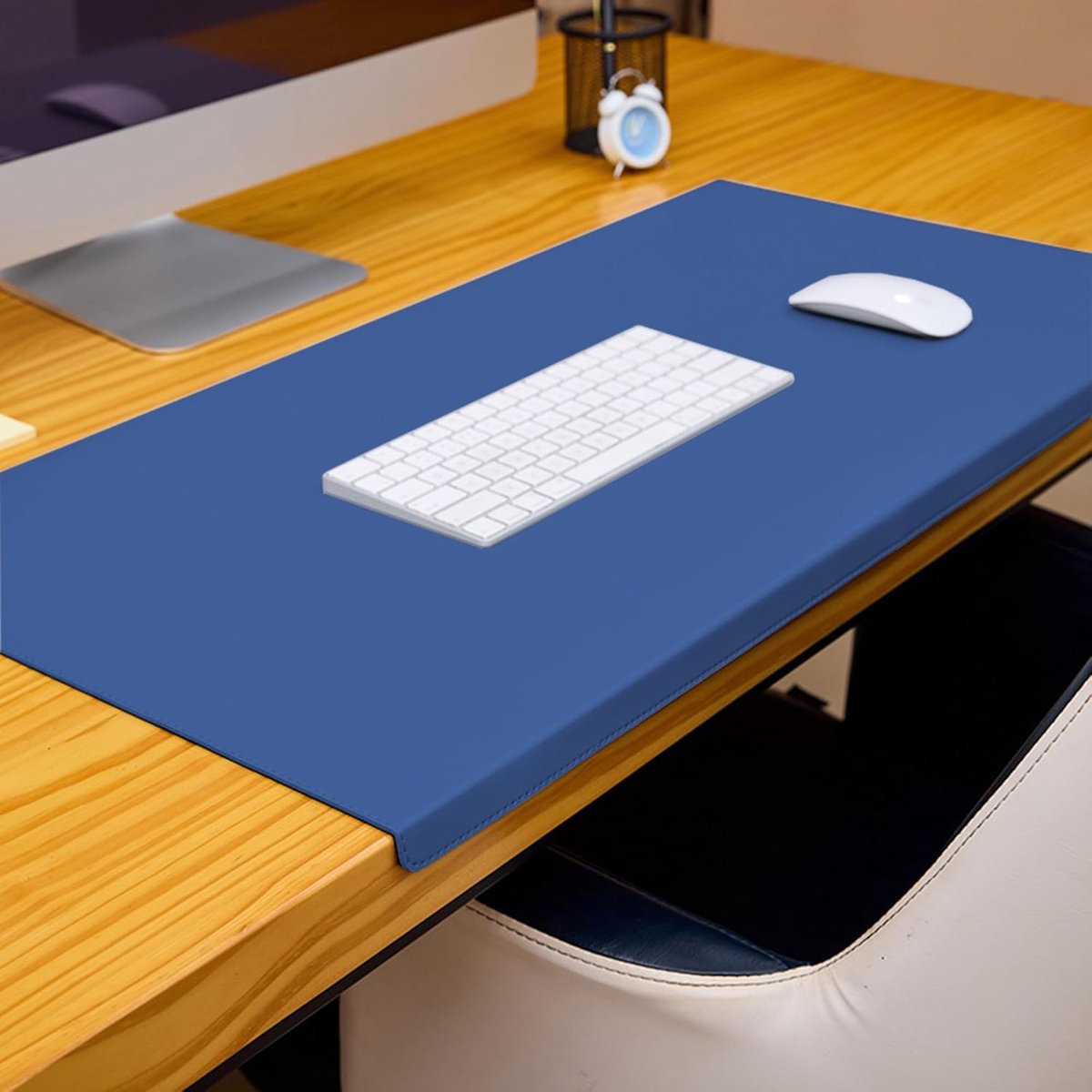 Bureau Mat - Bureau Beschermer - Thuiswerk Optimaliseren - Waterproof PU Leer - 120x60cm - Blauw