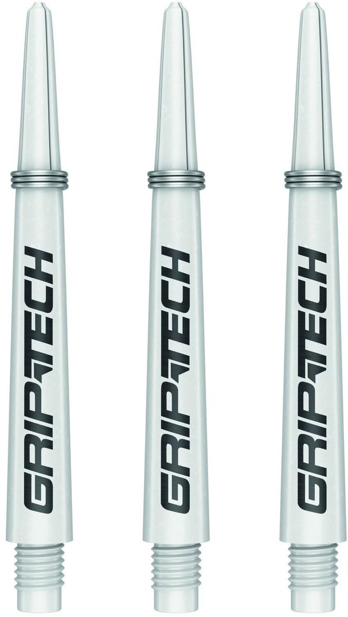 Dailygoods - Griptech Dart Shafts Short Wit, 3 Stuks
