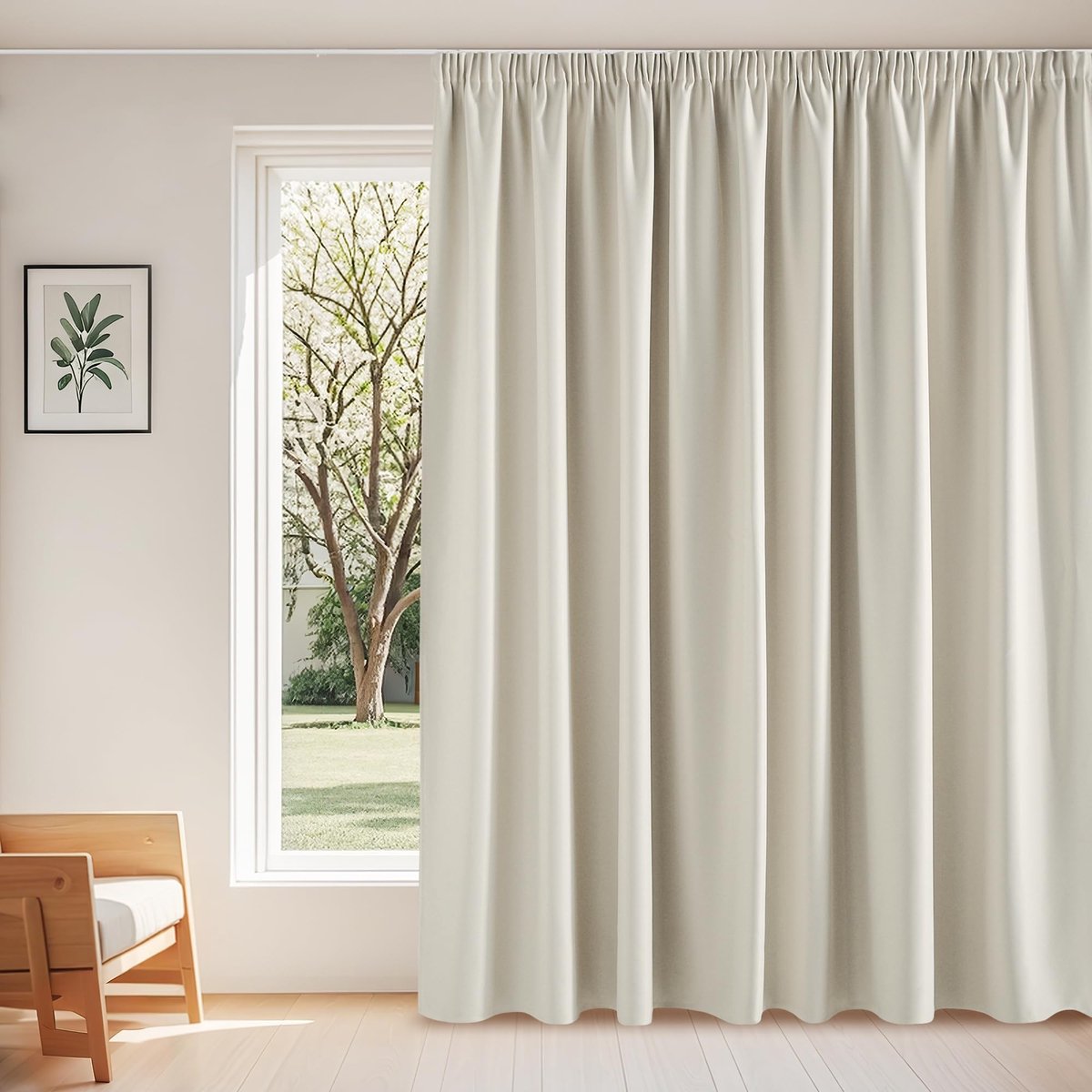 Dailygoods- Gordijnen Verduisterend 300B x 245H cm - Gordijnen Kant en Klaar - Thermische
