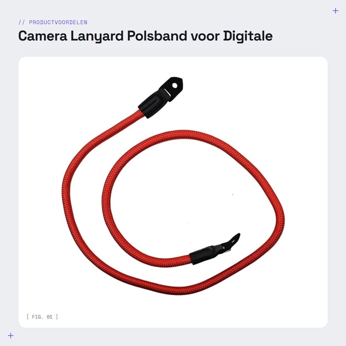 Dailygoods - Camera Lanyard Polsband voor Digitale Camera's