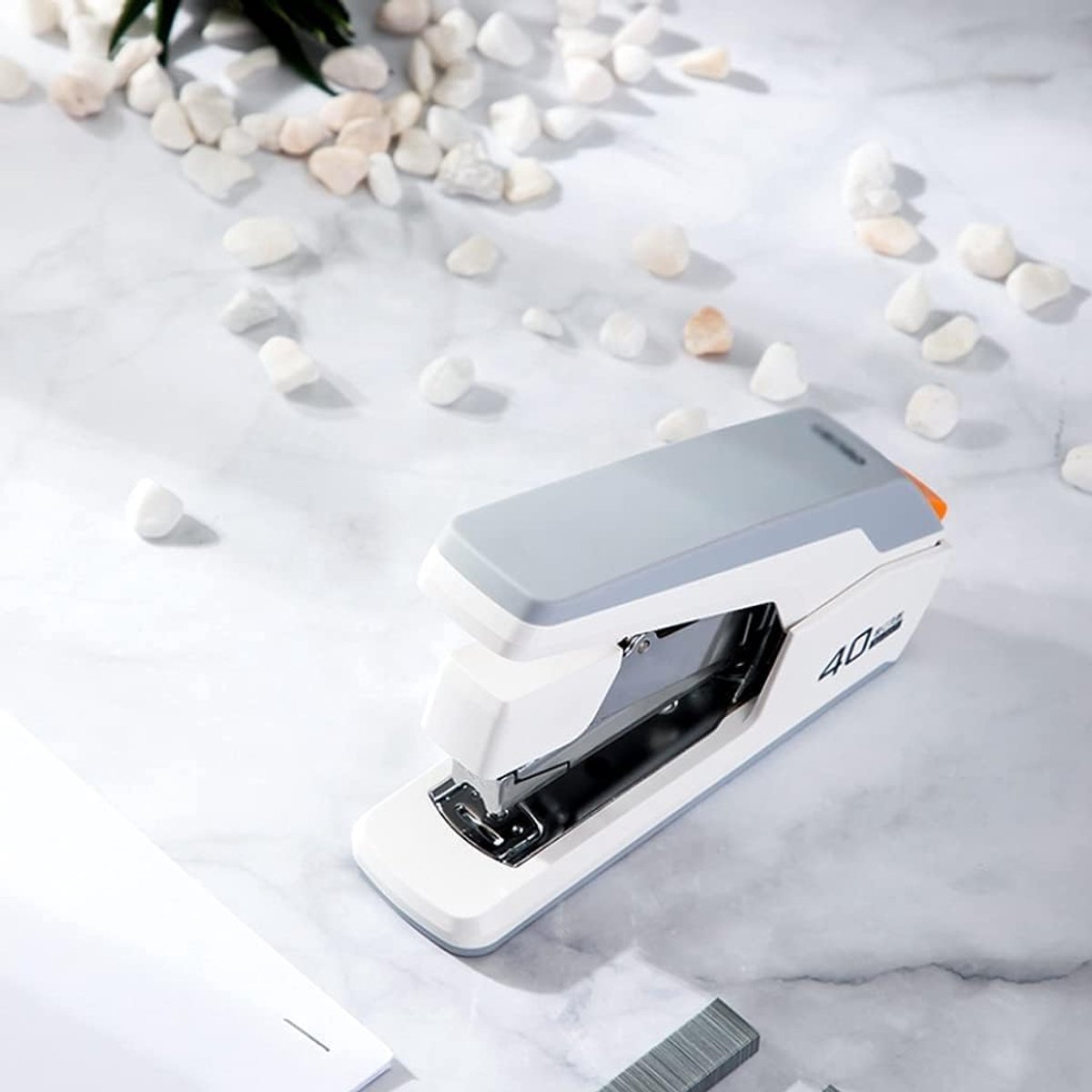 Mini Nietmachine - Desktop Nietmachine - Papier Binden - Ergonomisch Ontwerp - 40 Vel Capaciteit - Blauw