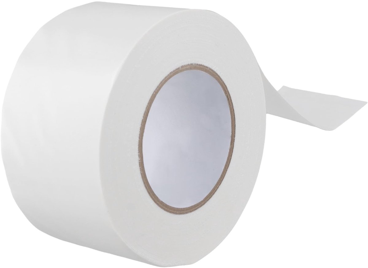 Dailygoods- Gaffa Tape 75 mm x 50 m - Witte Pantsertape - Plakband Rollen - Plakband Dispenser - Plakband voor Reparaties - Creatief Gebruik
