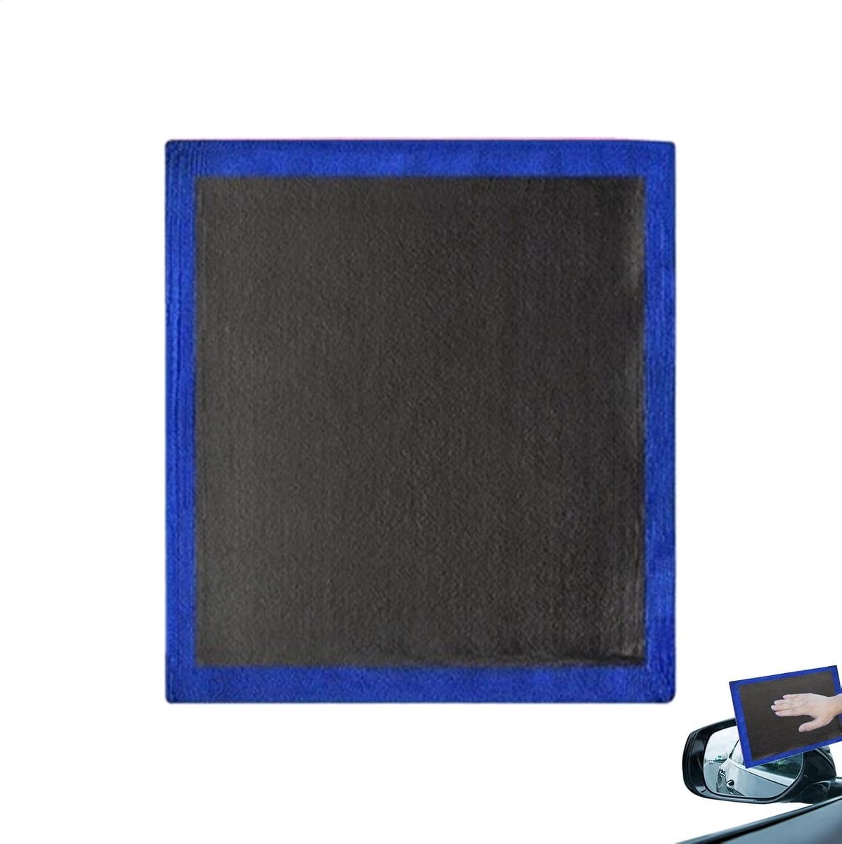 Reinigingshandschoen Auto - Detailing Tool - Auto Poetsen - Dubbelzijdig Effect - 30 x 30 cm - Zwart Blauw