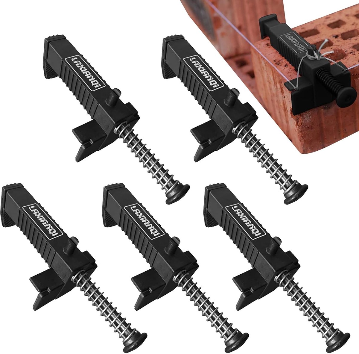 Metselgereedschap Set - Mortel Vullen Instrumenten - Metselen van Stenen - Verstelbare Klembreedte - 9-12 cm - Grijs