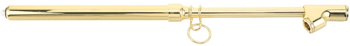 Bandenspanningsmeter - Luchtmeter - Veilig Rijden - Dubbele Kop - 31 cm - Goud