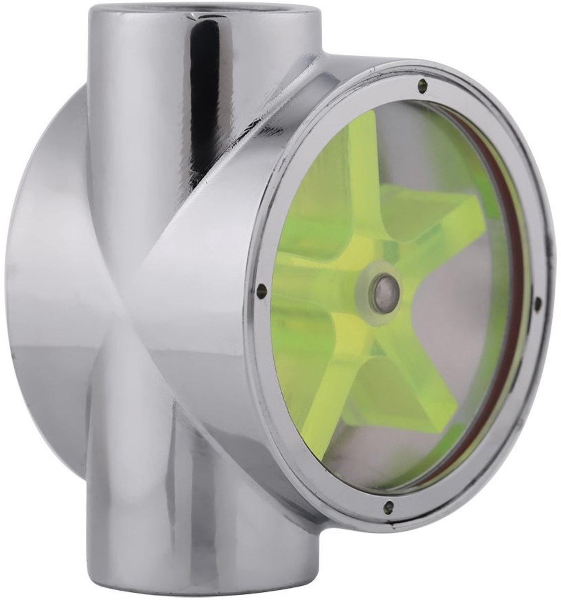 Dailygoods- Waterstroomindicator G1/4" - Flowmeter/sensor - Vrouwelijk/vrouwelijk - Wolfraamlegering - Duurzaam - Eenvoudig te installeren - Stromingsmeter