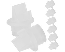 Borstkolf Onderdelen - Reserve Kleppen - Moedermelk Verzamelen - Duckbill Ontwerp - 8 Stuks - Transparant