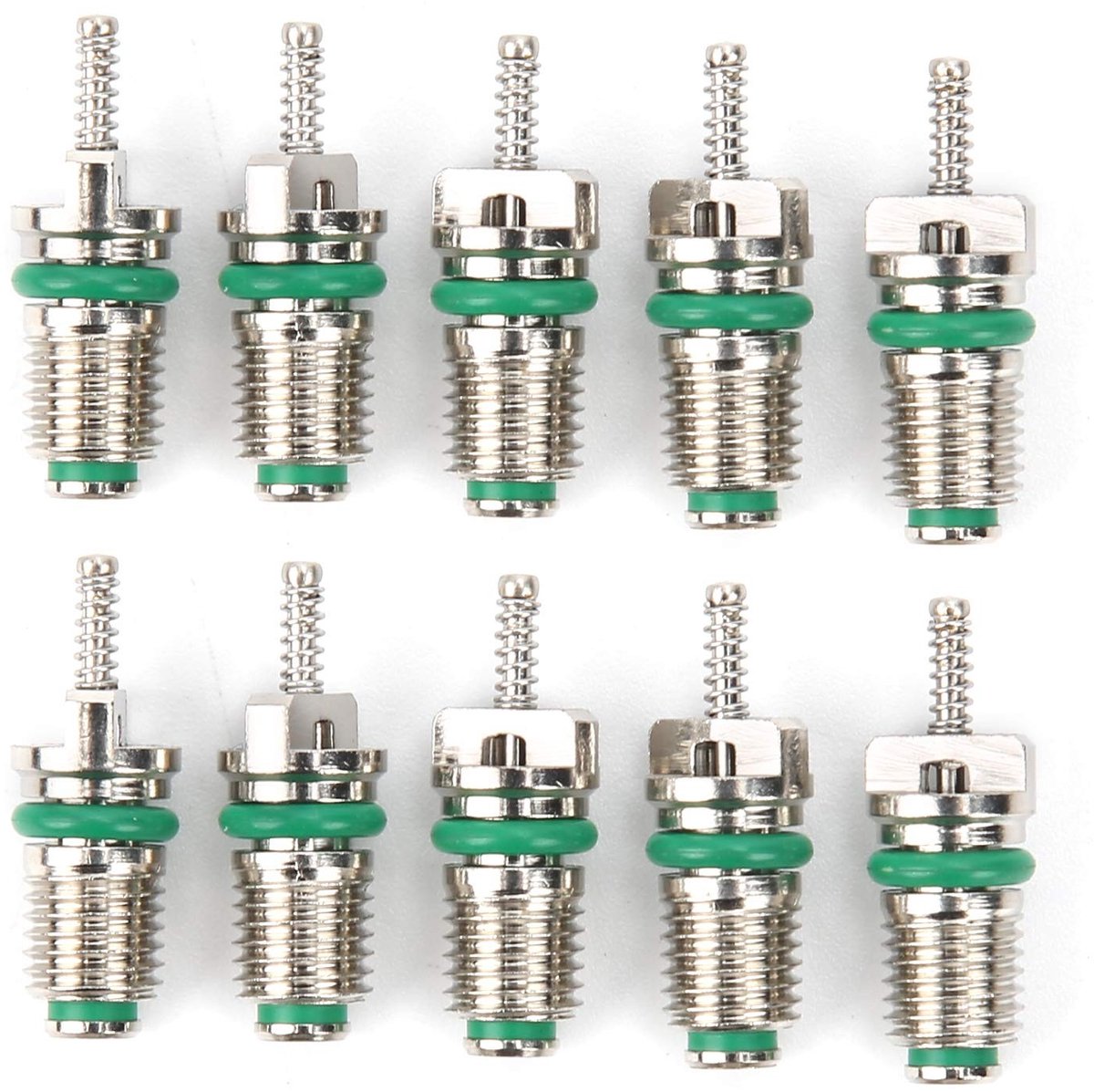 Dailygoods- Airconditioning Ventiel 10 stuks - Hoge drukbestendig - R134A Koelmiddel - Duurzaam - Eenvoudige installatie - Thermische stabiliteit - Ventielkern
