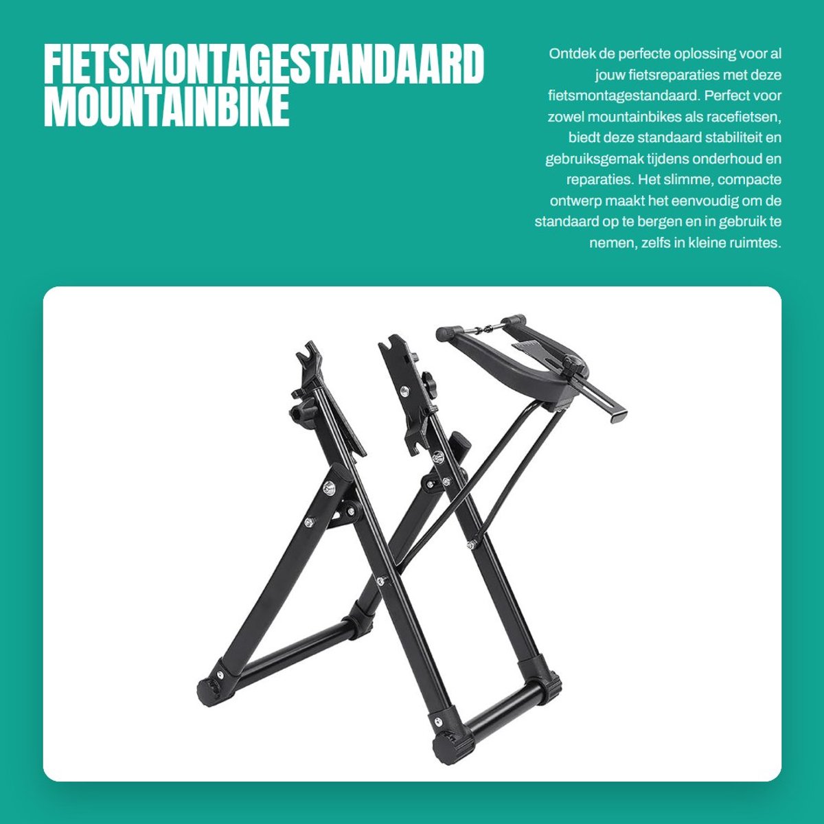 Dailygoods- Fietsmontagestandaard Stabiel - Fietsaccessoire - Onderhoud - Reparatie - Aluminium - Compact Ontwerp - Fietsstandaard
