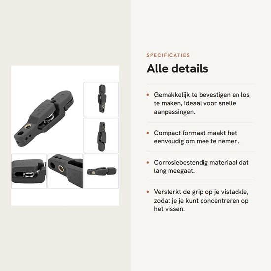 Dailygoods- Snap Clip - 2 Stuks - Snelle Ontgrendel Clip - Duurzaam Kunststof - Voor Planner Board/Downrigger - Gewicht 5 Gram - Makkelijk in Gebruik - Visclip — afbeelding 3