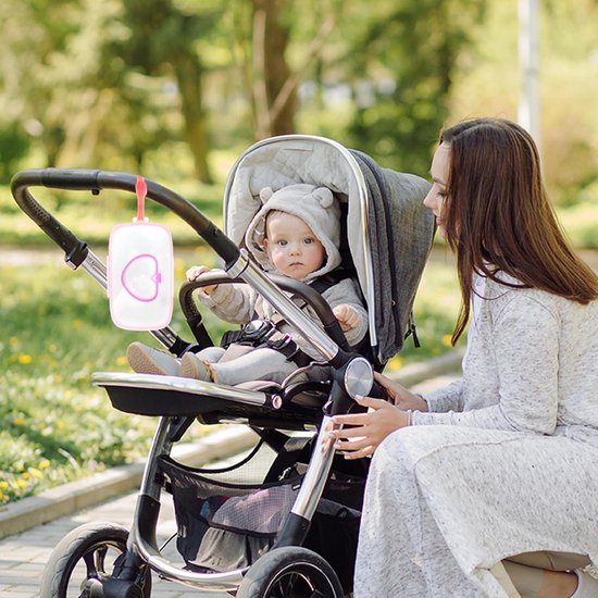 Babydoekjes Dispenser - Reisetui Doekjes - Onderweg Hygiëne - Veilig Flip-Top Deksel - 22.5 cm Lengte - Zoals Getoond — afbeelding 2