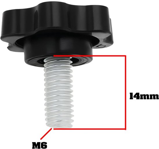 Dailygoods- Vergrendeling Schroeven 10 Stuks - M6 Draad - Pedaal Bevestiging - Compatibel met Logitech G25/G27/G29/G920/G923 - Kunststof/Metaal - Eenvoudig te Installeren van Dailygoods — afbeelding 4
