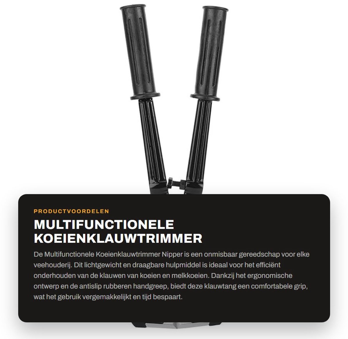 Dailygoods- Koeienklauwtrimmer Draagbaar - Multifunctionele Tang - Roestvrijstalen Gereedschap - Antislip Handvat - Efficiënt en Snel - Verstelbare Messen - Hoefentang