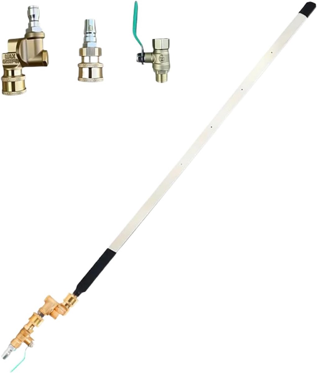 Radiatorreiniger - Spoelgereedschap - Systeemonderhoud - Precisie reiniging - 60 cm - Zilver