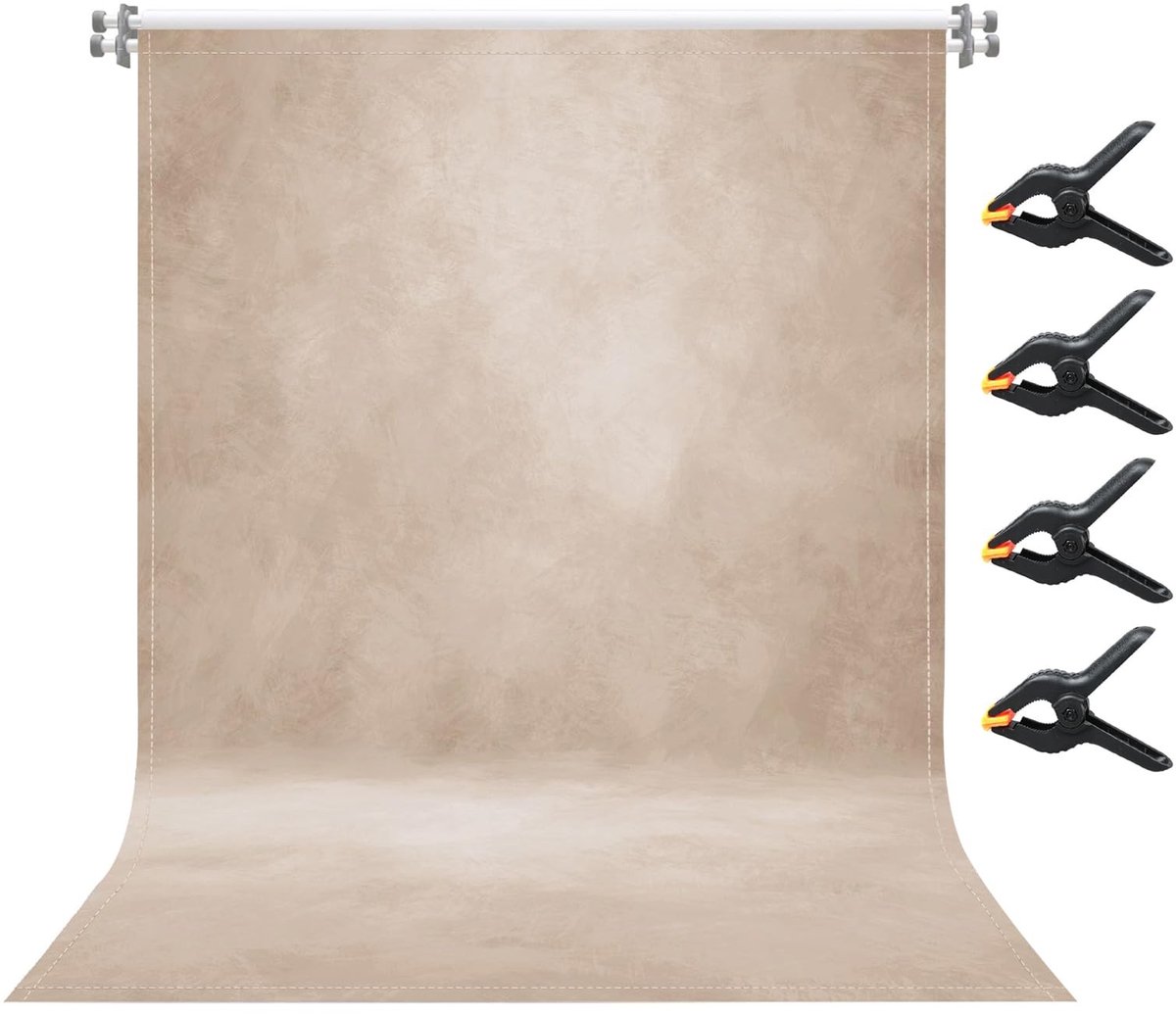 Dailygoods- Fotoachtergrond Professioneel - Achtergronddoek Fotografie - 240 x 300 cm - Polyester - 4 Clips - Kreukvrij en Lichtabsorberend